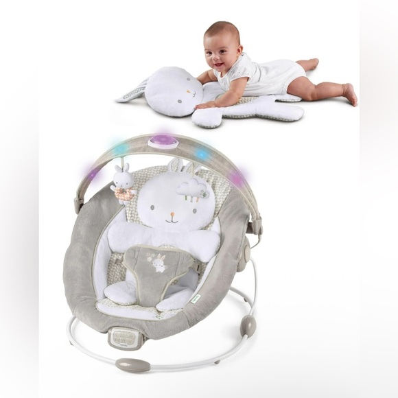 InLighten by ingenuity Bouncer - Twinkle Tails, Gray for baby - Picture 6 of 8